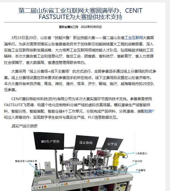 第二届山东省工业互联网大赛圆满举办